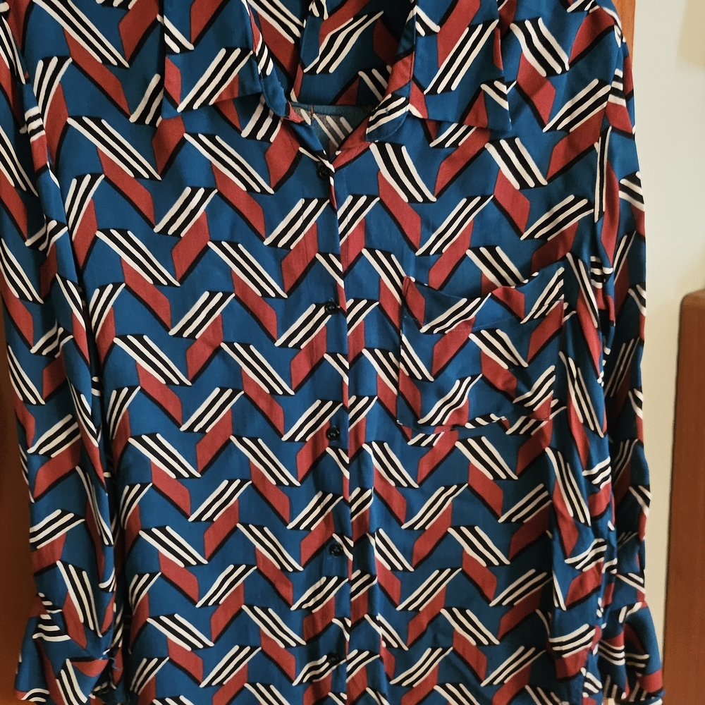 Zara Multicolor Abstract Shirt